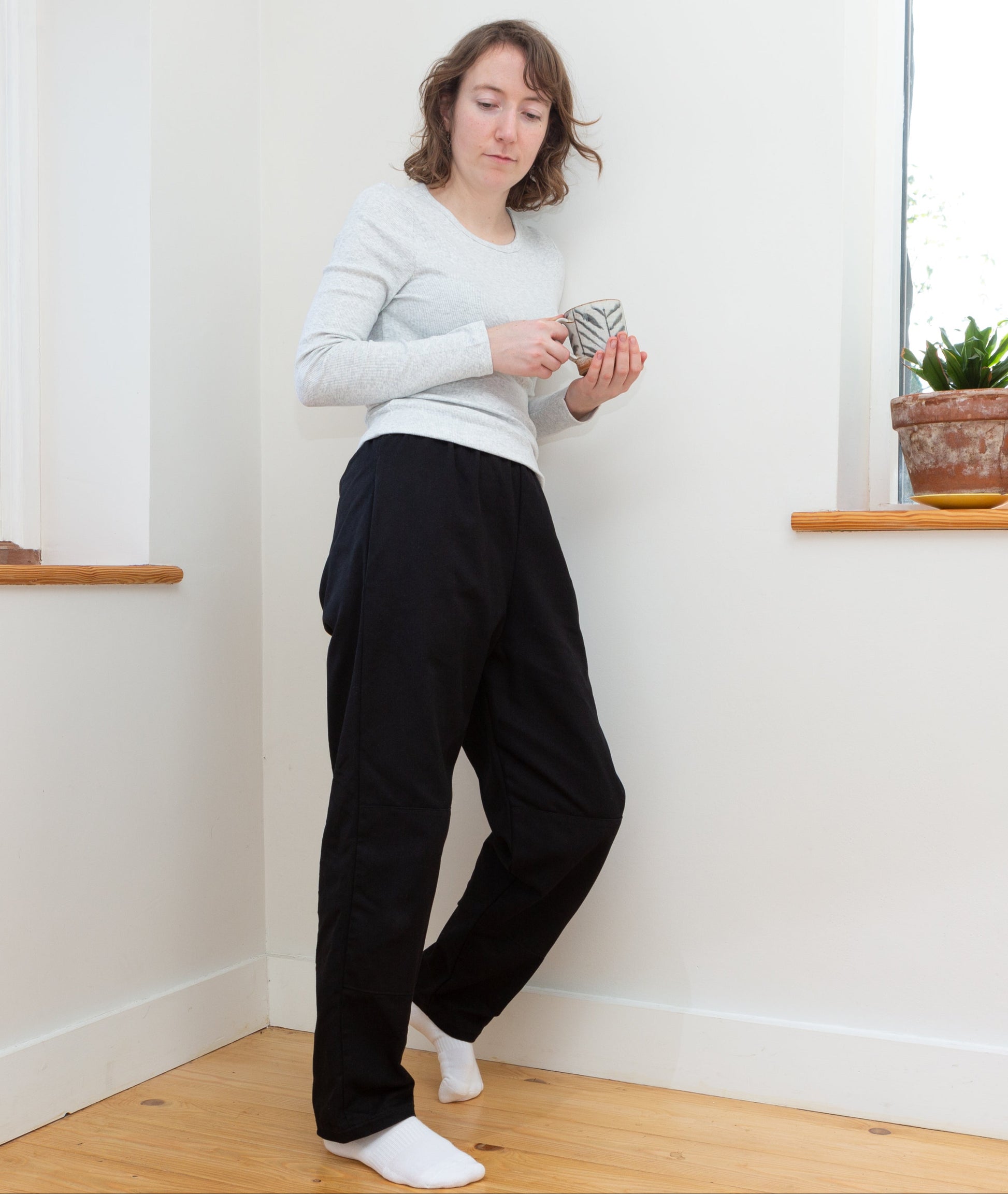 Abi is wearing Small